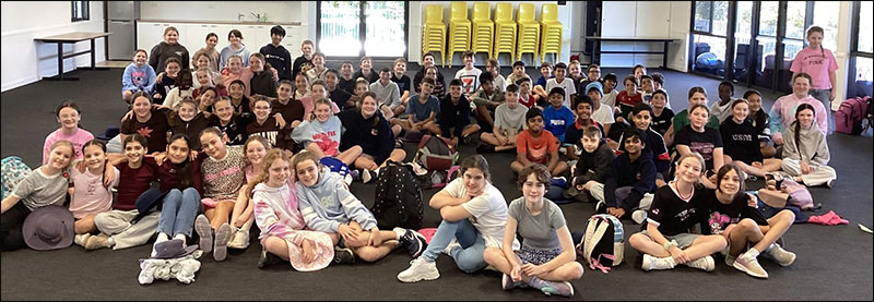 The Year 6 camp group
