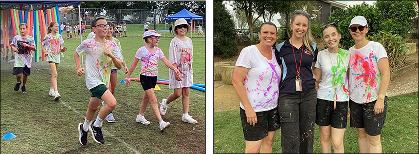 Enjoying the Colour Run on St Joseph's Day